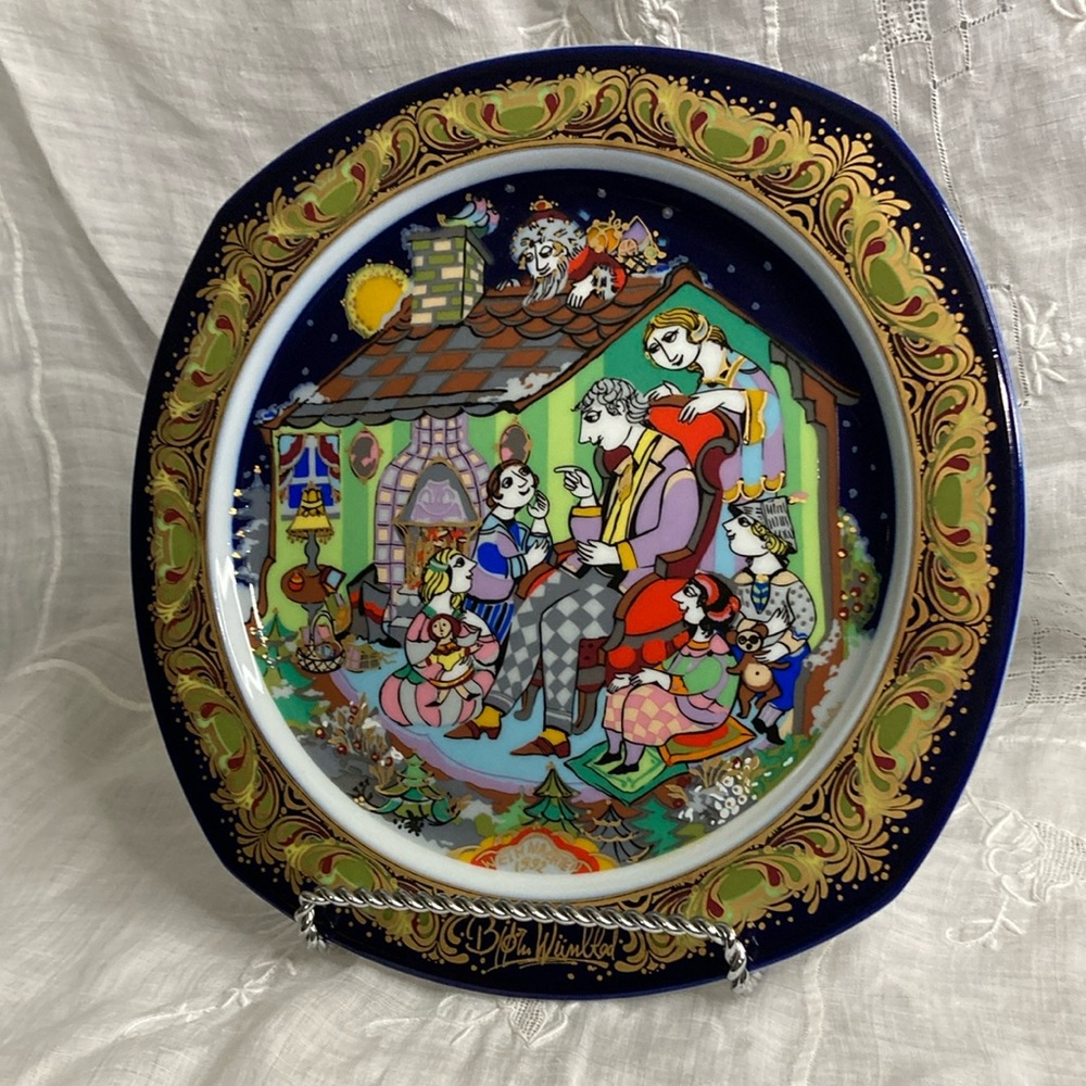 Bjorn Wiinblad Christmas Plate 1992
